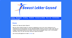 Desktop Screenshot of bewustlekkergezond.nl