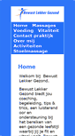 Mobile Screenshot of bewustlekkergezond.nl