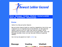 Tablet Screenshot of bewustlekkergezond.nl